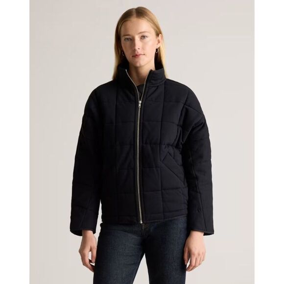 🆕Quince Black Quilted Jacket - Picture 1 of 2